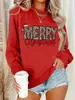 SudaderaRedondaEstampadoLeopardoNavideño&Eslogan"Feliz"