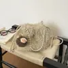 Bolso de Lana de Cordero Ruien para Mujer 2026 Nuevo Moderno y Elegante Bolso de Hombro Versión Coreana Tendencia de Nicho Bolso Cruzado