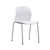 Silla de Entrenamiento Minimalista Nórdica con Marco de Acero Galvanizado en Forma de Lazo, Silla de Plástico Grueso Apilable Multicolor, Directo de Fábrica