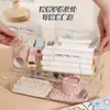 Caja de Almacenamiento Transparente de Acrílico Tipo Cajón para Escritorio, Cesta de Almacenamiento para Mascarillas Faciales, Cuidado de la Piel, Cosméticos, Varios, Estante para Almacenamiento de Snacks