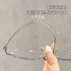 Gafas sin Marco Cortadas en Diamante para Mujer con Miopía, Se Pueden Personalizar con Graduación, Sensación de Alta Gama, Montura de Gafas de Titanio Puro Ultraligero, Bloqueo de Luz Azul