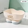 Plato de jabón de doble capa sin rastro y sin perforaciones para baño, plato de jabón simple de alto valor para baño, decoración creativa para escritorio del hogar