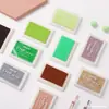 40 Colores Papelería Creativa Coreana DIY Almohadilla de Tinta Sello Compañero Almohadilla de Tinta de Colores Almohadilla de Tinta de Cintura Cóncava Esponja Engrosada