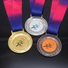 Medalhas Esportivas Prontas, Design de Espiga de Trigo, Medalhas Regulares Universais, Galvanizadas a Ouro, Prata, Bronze, Maratona Escolar, Futebol, Basquete, Placas de Metal