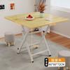 Mesa Plegable para Uso Doméstico, Mesa de Comedor Sencilla, Mesa Redonda para Sala de Estar, Puesto Portátil para Exteriores, Sencillo y Lujoso