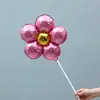 Decoração de Sala de Aula de Jardim de Infância Balão Pétala de Flor Flor de Cinco Pétalas Balão de Folha de Alumínio Flor de Trevo de Cinco Folhas Decoração de Quarto de Casamento