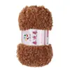 Bola de lana de 100 g con bucle de terciopelo para tejer a mano, ideal para hacer gorros, bufandas y muñecas.
