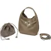2026 Nuevo Modelo Bolso Cubo Cesta de Cuero Vacuno de Capa Superior Bolso Versátil de Cuero Genuino para Mujer Bolso de Hombro de Gama Alta Bolso Cruzado