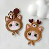 Nuevos Parches Bordados con Logos Bordados, Cabezas de Animales de Dibujos Animados Lindas, Diseños de Gatos, Parches Hechos a Mano para DIY en Accesorios de Ropa