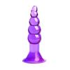 Tapón Anal Popular de Cinco Bolas Transfronterizo, Dispositivo de Masturbación de Silicona de Grado Médico, Diseño Luminoso de Gradiente Colorido