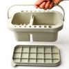 Conjunto de três peças de balde de lavagem de canetas multifuncional com balde paleta, recipiente para enxaguar canetas, porta-pincéis inserível, recipiente portátil para lavar canetas, caixa de cores