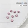 Pedras de Strass de Floco de Neve, Pedras de Strass Coloridas com Fundo Pontiagudo para Nail Art, Cristais de Vidro Brilhantes para Nail Art, Decorações Brancas de Flor de Gelo para Nail Art de Natal Venda por Atacado
