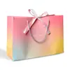 Bolsas de Regalo de Año Nuevo Transfronterizas, Bolsas Tote de Macarrones, Bolsas de Empaque para Cumpleaños, Cintas para Entrega, Bolsas de Regalo Universales Listas para Usar
