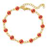 Pulseira Olho de Diabo Retro Nova Popular Feminina Olhos Coloridos Moda Personalidade Tendência Criativa Corrente de Pulso