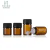 Botella pequeña de aceite esencial 1ml2ml3ml5ml botella pequeña de división botella de muestra pequeña Botella de tapón de presión botella de vidrio botella portátil con tapón interior
