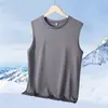 Novedades Verano 2024 Estilo Hong Kong Juvenil Moderno Sin Mangas Manga Corta Moda Simple Chaleco Deportivo Cuello Redondo