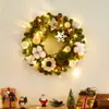 Nueva Decoración Navideña Ambiente de Cafetería Diseño Pino Nobel Mini Árbol de Navidad Adornos de Escritorio Guirnalda Ratán