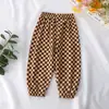Pantalones de Algodón Nuevos de Verano Anti-Mosquitos para Niños y Niñas, Pantalones de Linterna Casuales Sueltos y Delgados, Envío Directo de Una Pieza