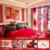 Set de Decoración de Boda para el Dormitorio de los Novios, Arreglo Festivo para la Habitación de Boda, Guirnaldas Festivas, Artículos para la Sala de Estar de la Boda