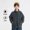 Casa de Hai Ma 2026 Otoño Nueva Ropa Infantil Niños Ropa de Otoño Chaqueta Polar para Niños Cárdigan Ropa Exterior Elegante