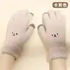 Luvas com Rosto Sorridente Ins para Mulheres Inverno Adulto Estilo K Fofo Estudante Luvas Touch Screen Ciclismo Aquecedor de Mãos de Pelúcia