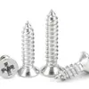Tornillos Autorroscantes Ka Niquelados Endurecidos de Cabeza Plana Phillips M1M2M3M4 Grado 8.8 Venta al por mayor