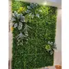 Pared Vegetal de Simulación Pared de Plantas Verdes Pared de Flores Pared de Fondo de Plantas Verdes Decoración de Cabecera de Puerta Flores Artificiales Césped de Plástico Decoración de Pared Paquete