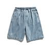 Vestido de Verano Sureño 2023 Verano Lavado Mezclilla Pantalones Cortos Rectos Estilo Japonés Vintage Bolsillo Decorativo Pantalones Unisex para Hombre
