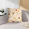 Temu Amazon Transfronterizo Nuevo Cojín de Almohada Otoñal Decoración del Hogar Lino Felpa Corta Funda de Almohada Estampada