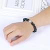 Pulsera de Pareja de Obsidiana Cristal Pulsera de Piedra Lunar 8-10 mm con Ojo Arcoíris Círculo Único al por Mayor