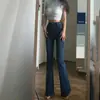Jeans de Tiro Alto con Efecto Delgado y Pierna Ligeramente Acampanada para Mujer Amazon 2023 Primavera y Otoño Nuevo Estilo Coreano Pantalones Rectos Ajustados