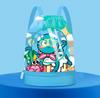 Compartimento Independiente para Zapatos, Separación Húmedo y Seco, Bolsa de Natación para Niños, Mochila de Dibujos Animados Linda, Bolsillo con Cierre de Cordón Impermeable y Resistente a Manchas