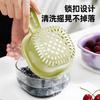 Cesta de Drenaje con Asa Portátil Doble Capa para Lavar Fruta Artefacto Simple Cesta de Limpieza de Arándanos Hogar Cocina Pequeño Lavabo para Lavar Verduras
