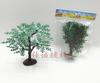 Árbol pequeño de plástico verde, juguete para escena, decoración, bricolaje, ramas y hojas de árboles pequeños, altura extraíble 9 cm