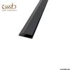 Perfil de Plástico Pvc con Forma Especial Negro Plástico Ecológico Ranura en U Perfil Canaleta para Riel Automático