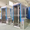 Canal de medición de temperatura de desinfección centro comercial del aeropuerto marco de puerta simple de acero inoxidable cabina de eliminación de epidemias de todo el cuerpo pulverización de hipoclorito de sodio