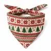 Bandanas de Natal personalizadas para pets, toalhas de baba para cães com designs impressos personalizados, produção em massa e estilos personalizados diretamente da fábrica de origem
