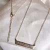 Collar de Acero Inoxidable de Moda Europeo y Americano para Mujer, Cadena para Clavícula Sellada al Vacío, Collar de Acero de Titanio que No se Desvanece ni se Oxida