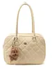 Bolso para debajo del brazo de estilo francés con vibra relajada para mujer, Nuevo Bolso de mano acolchado de moda 2026, Bolso de hombro, Bolso tipo bowling para ir al trabajo