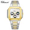Chenxi Nuevo Reloj Multifuncional para Hombre Versátil Reloj Cuadrado Oculto Clásico Moda Luminoso Impermeable Exportación