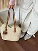 Bolso de Mano Tejido de Paja para Mujer Modelo Nuevo 2026 Gran Capacidad para Viajes Diarios Bolso de Mano Tejido Bolso de Hombro para Vacaciones en la Playa