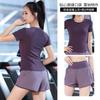 Pantalones de Correr y Fitness de Cintura Alta para Mujer con Bolsillo Trasero, Nuevo Estilo Otoño y Verano, Pantalones de Yoga de Dos Piezas Falsos, Conjunto Levanta Glúteos