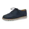 Sapatilhas Femininas Brogue Florais, Novo Estilo Primavera e Outono, Camurça com Solado Plano, Cadarço Frontal, Estilo Britânico Retro, Sapatos Casuais Femininos de Couro