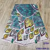 Tela Encerada Estampada Estilo Ankara Africano Imitación Polvo de Oro Juego de Cera con Purpurina 6 Yardas