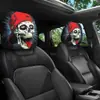 Funda de reposacabezas de coche de terror y divertida, funda de asiento a prueba de polvo, almohada de coche y funda de almohada para el cuello altamente transpirables