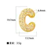 Xi Yin Transfronterizo Europa y América ins Moda Personalidad Hip Hop Colgante Perforado Cobre Microincrustado Circonita Colgante de Cobre de 26 Letras