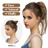 Peluca, accesorio para el cabello estilo europeo y americano, largo y voluminoso, postizo para mujer de aspecto natural, peinado de moño, moderno y versátil, nuevo en stock