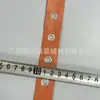 Tira de cuero sintético de color con ojales, tira de cuero suave con ojales, nueva tira de ribete de borde, accesorios populares para la ropa, cinta tejida