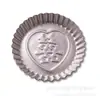 Molde para Pastel Palabra Fu Feliz de 6 pulgadas Molde para Pastel Borde Dentado Molde para Pastel de Aluminio H321 H320