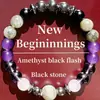 Temu Xiyin Tk Amazon Pulsera Popular Transfronteriza Pulsera de Piedra Natural Amatista Venta Caliente Europea y Americana Nuevo Al Por Mayor